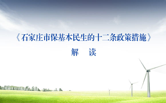 石家庄市保基本民生的十二条政策措施解读